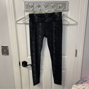 Black Leopard Print Leggings